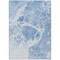 Homeroots 9' X 12' Sky Blue And Denim Blue Nautical Washable Indoor Outdoor Area Rug 581501 - alternate 2