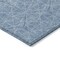 Homeroots 5' X 8' Denim Blue Black And Ivory Geometric Washable Indoor Outdoor Area Rug 596723 - alternate 5