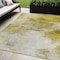 Homeroots 5' X 8' Gold Beige And Wheat Abstract Washable Indoor Outdoor Area Rug 577710 - alternate 1