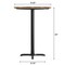 Flash Furniture Commercial 31.25" Natural HPL Tabletop with Black Bar Height X Base ST-RD31-NAT-T2222B-GG - alternate 7