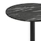 Flash Furniture Commercial 31.25" Black Faux Marble HPL Tabletop with Black Bar Height X Base ST-RD31-BKMAR-T2222B-GG - alternate 6