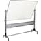 Mooreco Dry Erase Board, Porcelain, 48 in, 72 in, Aluminum Frame, White, Gloss 669RG-DD - alternate 1