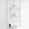 Jonathan Y Pagoda 16" 4-Light Classic Traditional Metal Cage Lantern LED Pendant, Chrome JYL7437C - alternate 9