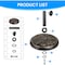 Simple Deluxe 17.91' 19.8 LBS Patio Umbrella Base Heavy Duty Market Umbrellas Round Stand for Outdoor, Poolside,  LGBRLABASERESINROUND9 - alternate 3