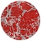 Homeroots 8' Red Ivory And Gray Round Striped Washable Indoor Outdoor Area Rug 600920 - alternate 3