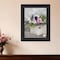 Homeroots Fresh Garden Basket Black Framed Print Wall Art 530170 - alternate 3