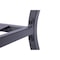 Homeroots Set of Two Dark Gray Aluminum Outdoor Stacking Dining Chairs with Light Gray Cushion, 2PK 489550 - alternate 7