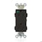 Leviton Straight Blade Receptacle, 5-15R, 15 A, 125V AC, Flush Mount, Self-Grounded M1626-HGE - alternate 1