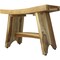 Homeroots Contemporary Teak Outdoor Bench In Natural Finish 376727 - alternate 1