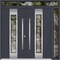 Vdomdoors Metal Double Doors Deux 5755 Gray Graphite Clear Glass 1 Sidelight and Top Transom Entry Modern Pai DEUX5755DEXD-GRE-W72+16xH80+16-LH-I - alternate 1