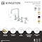 Kingston Brass Bridge Kitchen Faucet with Brass Sprayer, Polished Brass KS8252DLBS - alternate 4