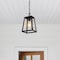 Jonathan Y Glendale 6.75" 1-Light Farmhouse Industrial Iron/Glass Outdoor LED Pendant, Black/Clear JYL2402A - alternate 6