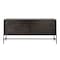 Homeroots 70in Black Solid Wood Sideboard with Four Glass Doors 380208 - alternate 5