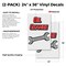 Signmission Oil Change, Vinyl Decals Only 24 Inch x 36 Inch, Vinyl Decal, 2PK DSB-2436-2PACK-Oil Change - alternate 2