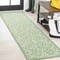 Jonathan Y Charleston Vintage Filigree Textured Weave Green/Ivory 2 ft. x 8 ft. Indoor/Outdoor Runner Rug SMB106K-28 - alternate 1