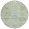 Homeroots 8' Mint Green And Gray Round Damask Washable Indoor Outdoor Area Rug 603775 - alternate 5