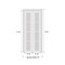 Sartodoors Sliding Closet Bi-fold Doors, Felicia 3599 White Silk with Clear Glass, Sturdy Tracks Moldings Tri FELICIA3599BF-BEM-72 x 80 (2* 36x80) - alternate 4