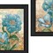 Homeroots Set Of Two Paris Floral Postcard Black Framed Print Wall Art, 2PK 405711 - alternate 3