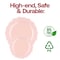 Smarty Had A Party 10.25" Pearl Pink Round Lotus Plastic Dinner Plates, 120PK 8850-PNK-CASE - alternate 4