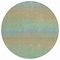 Homeroots 8' Blue Round Striped Washable Indoor Outdoor Area Rug 608797 - alternate 4