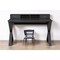 Homeroots 51" Black Solid Wood Writing Desk With Two Drawers 372198 - alternate 5