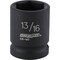 Channellock 1/2'' Drive 13/16'' 6-Point Shallow Standard Impact Socket 313211 - alternate 1