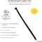 Kable Kontrol UV Resistant Black Cable Zip Ties, 14 in L, 4 in Max Bundle Dia., Black, Nylon 6/6 - UV Stabilized CTUV-14-75-100-BK - alternate 5