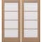 Doornmore G10402, 74.5" x 82" ( 2x36" Door) Left Hand, Mahogany SDL 4 Lite Exterior Door G10402-SW-3680_2_LI - alternate 1