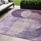 Homeroots 5' X 8' Purple And Lavender Geometric Washable Indoor Outdoor Area Rug 604924 - alternate 1