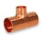 Everflow Copper Reducing Tee Fitting with Solder Cups 4''x4''x1-1/2'' CCRT1551 - alternate 1