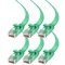 Maximm Cat6 Flat Ethernet Cable 30ft, 6PK, Green, 6PK CAT6F-30FTGREEN6PK - alternate 1