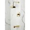 Kingston Brass Single-Handle Pressure Balanced Tub and Shower Faucet, Polished Brass KB6332AL - alternate 2