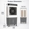 Edendirect 3450 Air Volume CFM 3 of Speed Settings Portable Evaporative/Swamp Cooler for 1000 sq. ft. ZRZHL-6501R - alternate 5