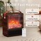 Edendirect 9.5 in. Freestanding Portable Space Heater Electric Fireplace in Brown, 3D Flame, Remote, 24H Timer ZR-TPL-E5-C - alternate 7