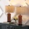 Jonathan Y Elicia 25" Coastal Water Hyacinth LED Table Lamp, Dark Brown, 2PK JYL6502B-SET2 - alternate 3
