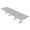 Skutchi Designs 16 Person Conference Table With Power Unit | 16' Arc Rectangle Table | Harmony Series HAR-AREC-48X192-T-U779-NA - alternate 1