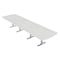 Skutchi Designs 16 Person Conference Table With Power Unit | 16' Arc Rectangle Table | Harmony Series HAR-AREC-48X192-T-WA7976-NA - alternate 1