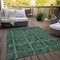 Homeroots 10' X 14' Fern Green And Charcoal Medallion Washable Indoor Outdoor Area Rug 589301 - alternate 6