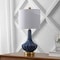 Jonathan Y Parker 21.5" Contemporary Traditional Ceramic/Metal Gourd LED Table Lamp, Brass/Blue JYL1030C - alternate 3