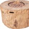 Homeroots 37" Brown Faux Wood Stump Propane Round Fire pit With Cover 535176 - alternate 7