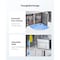 Vevor Commercial Refrigerated Sandwich Prep Workable Triple Door Stainless Steel TSSP72 - alternate 5