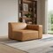 Homeroots 44" Sienna Leather Modular Sofa With Brown Legs 641034 - alternate 6