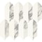 Daltile Eclessia Marble Natural Stone Feather Mosaic Polished, 10.10 SQFT Per Carton, 10PK DA98FEATHERMSPL - alternate 2