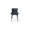 Homeroots Black Faux Leather and Steel Wing Back Dining Side Chair 719102 - alternate 1