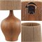 Jonathan Y Eben 23" Rustic Farmhouse Resin/Metal Gourd LED Table Lamp with Paper Rope Shade, Brown Wood Finish JYL9200A - alternate 7