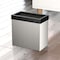 Gatco Modern Rectangular 3 Gal. Wastebasket, Satin Nickel/Matte Black Lid 1917MX - alternate 2