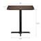 Flash Furniture 30" x 24" Tabletop, Seamless Surface Technology, Dark Brown with 22x22 Black Table Height X-Base ST-REC2430-WBR-T2222-GG - alternate 4