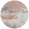 Homeroots 8' Coral And Gray Round Abstract Washable Indoor Outdoor Area Rug 617718 - alternate 5