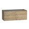 Homeroots 48" Oak Wood Freestanding Bathroom Vanity With White Sink And Two Drawers 627409 - alternate 1