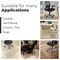 Fab Glass And Mirror Glass Office Chair Mat | 48in Flat Polished Edge Heavy Duty Glass Mat for Hard Floors CM48SQF-CL - alternate 8